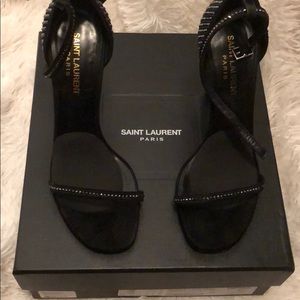 Saint Laurent Rhône stone Sandal Heel